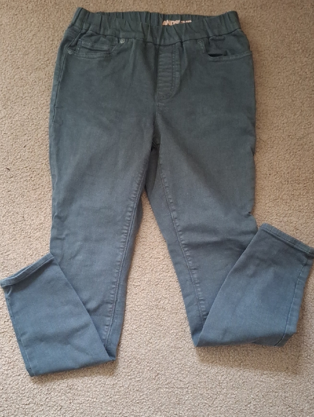 Lands End Slate Blue Stretch Skinny Jeggings